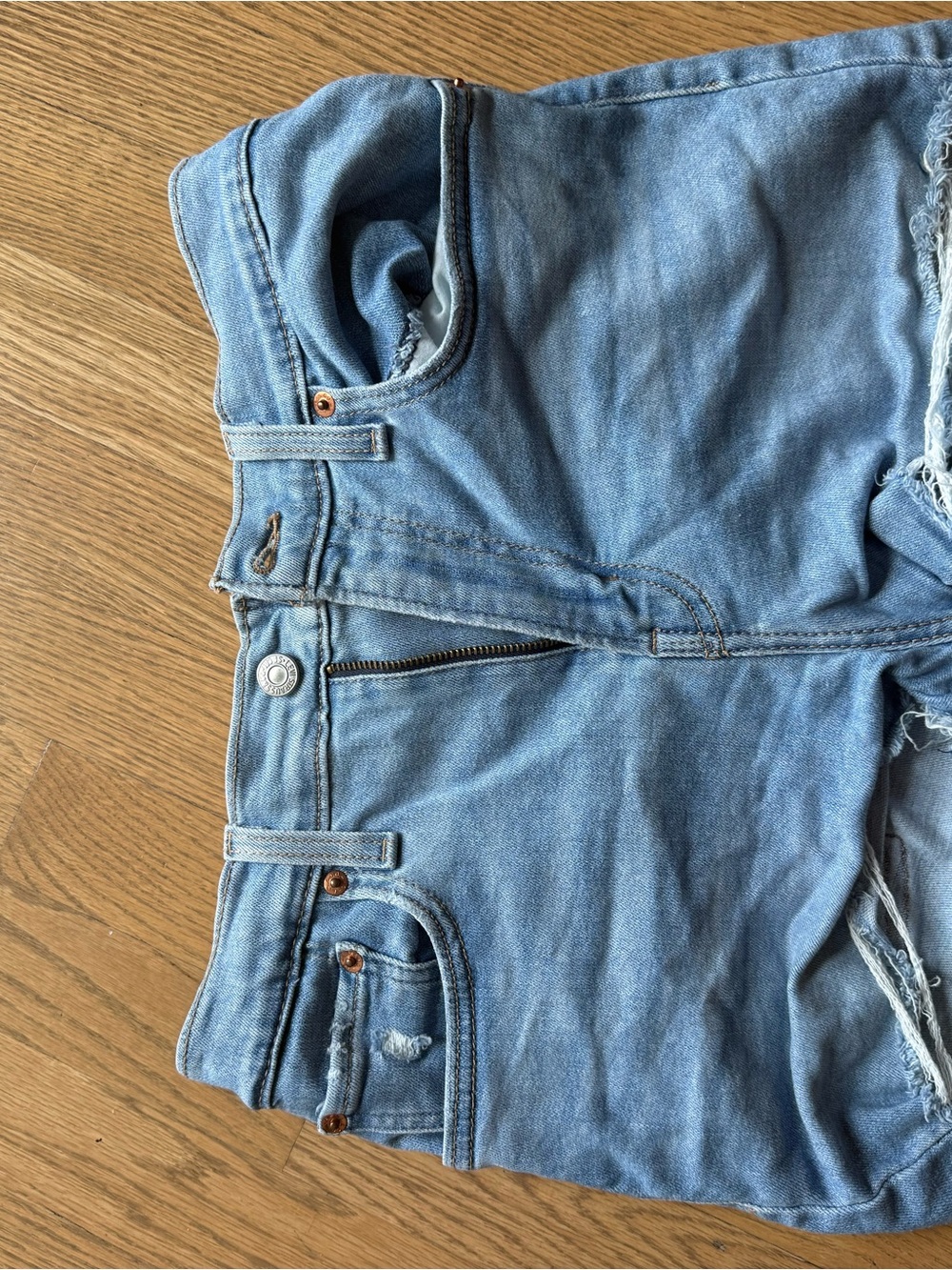 Levi's Light Blue Denim Cutoff Shorts